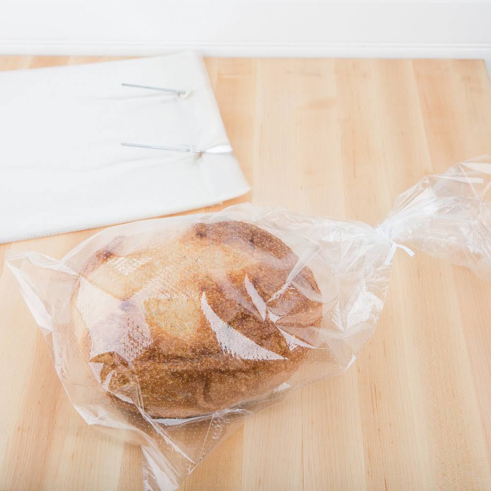 Clear 1mil Polypropylene Bread Bag - 11 x 20 + 1 1/2 LP - case/1000 P887