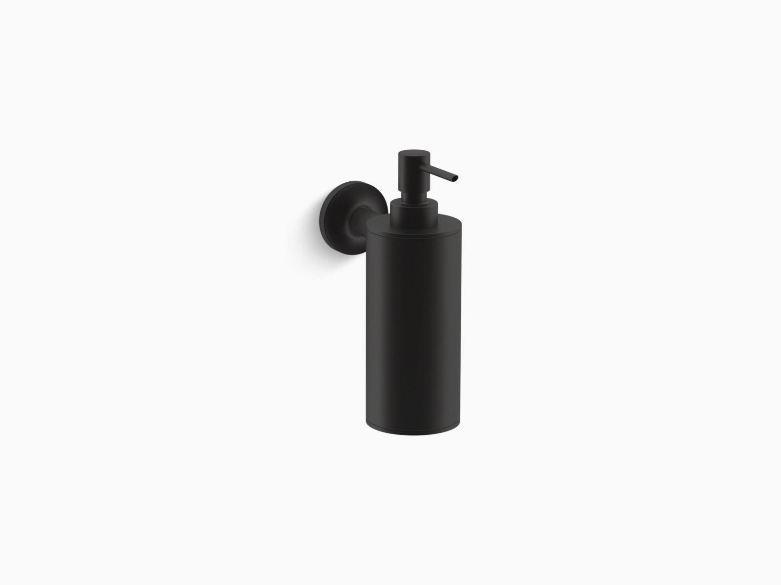 Matte Black Wall-Mounted Soap/Lotion Dispenser X29371