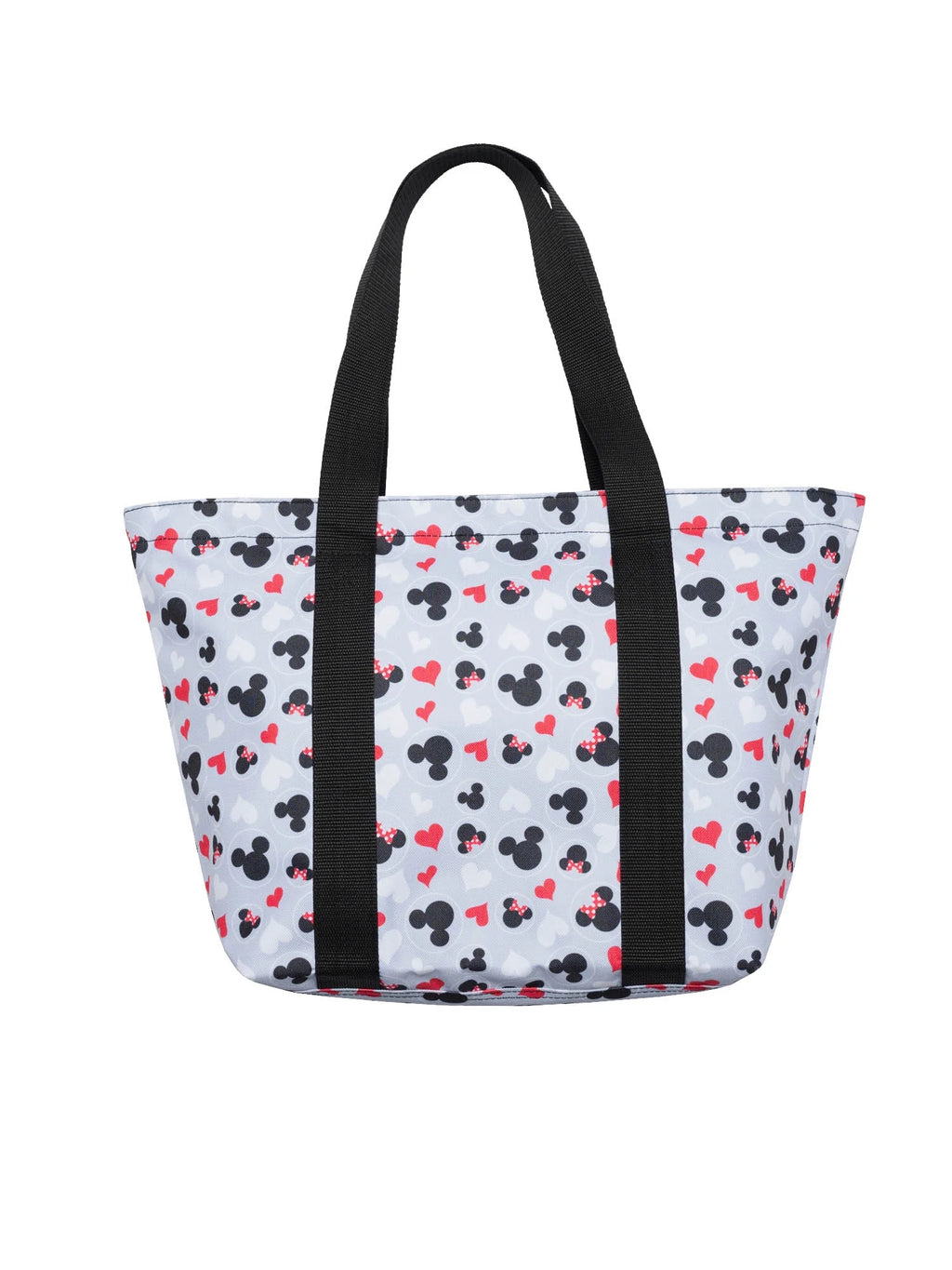 Gray Red White Zip Tote Bag A775