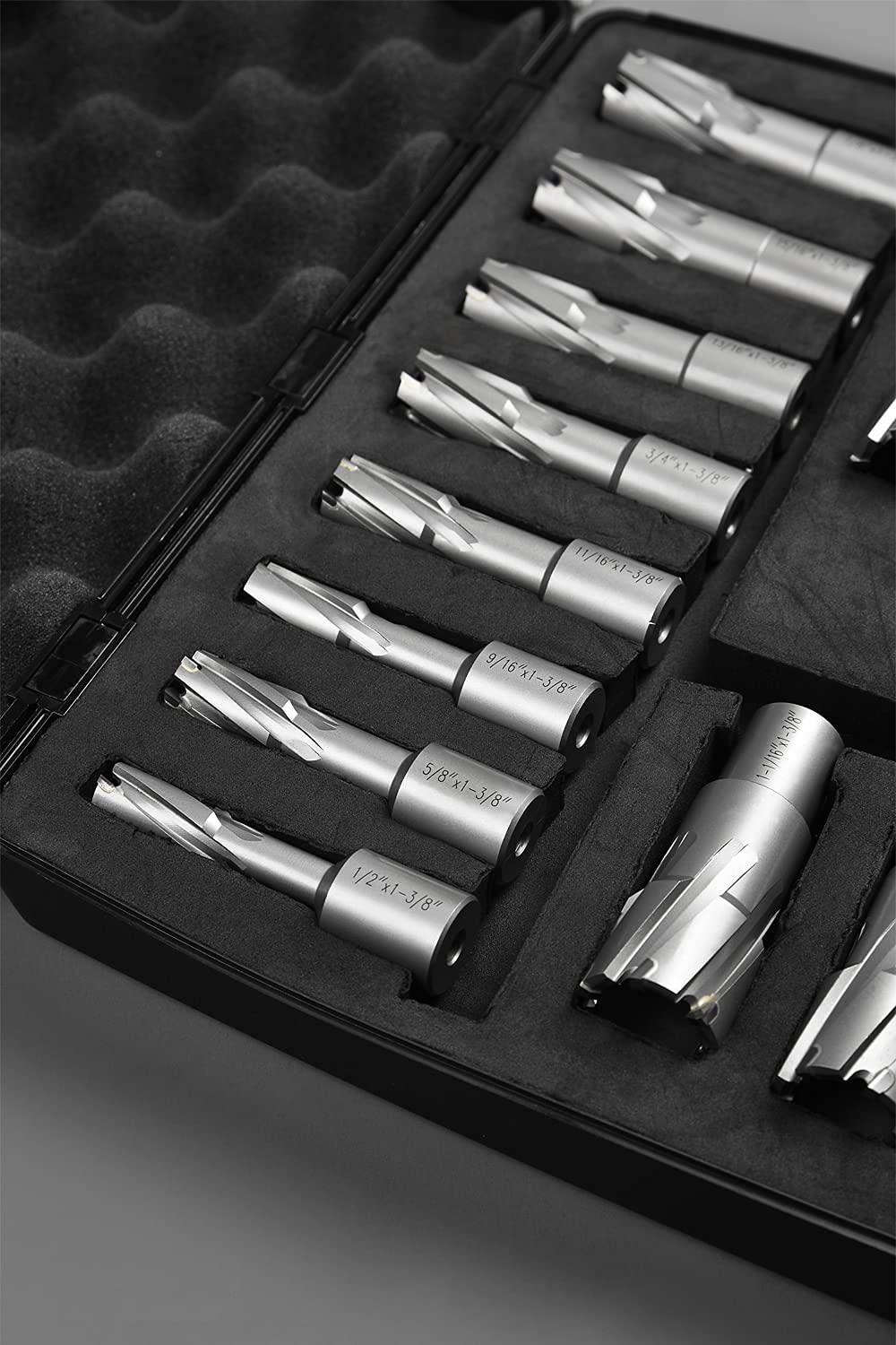 13 pcs Carbide TCT Annular Cutter Set with 2 Pilot Pins U155322