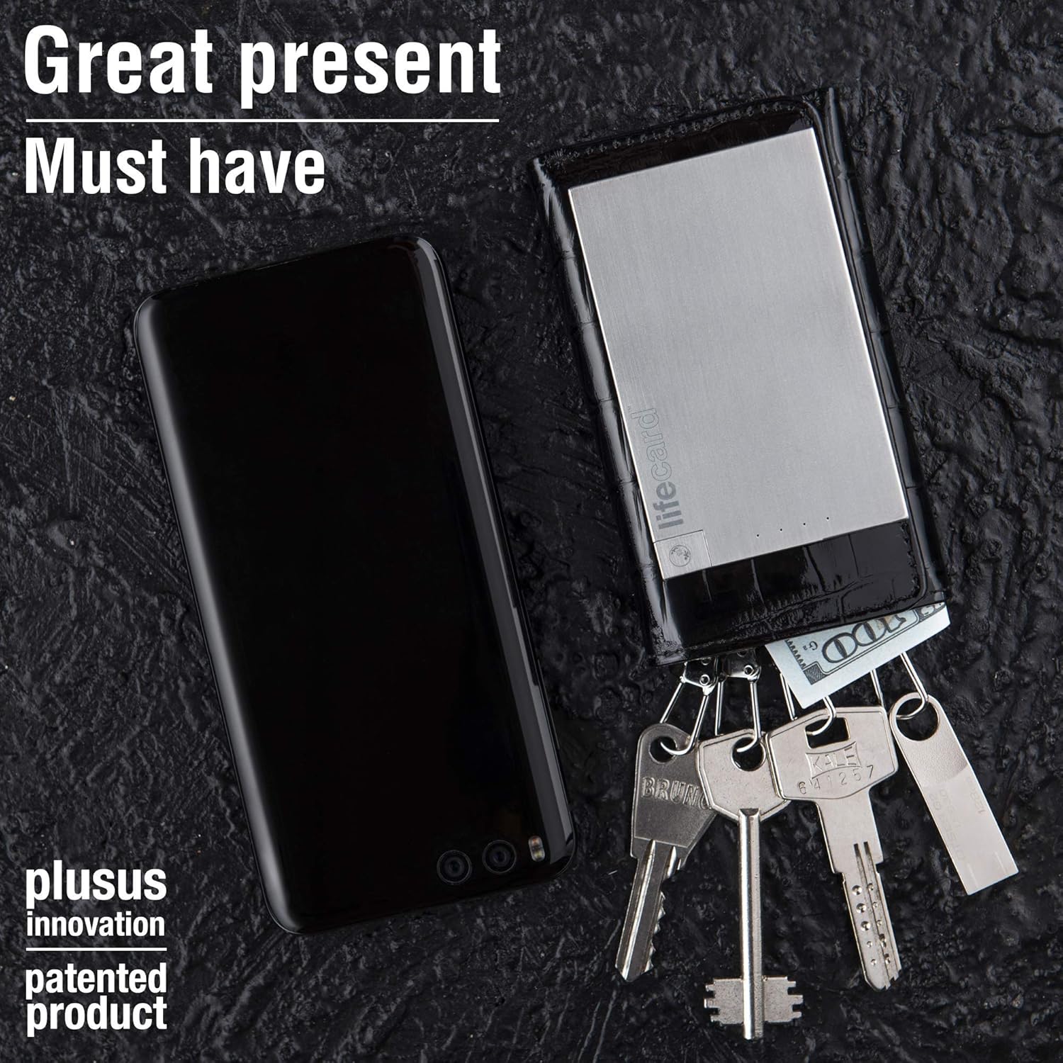Card Size Power Bank with Built-in MFI Lightning Cable T42188