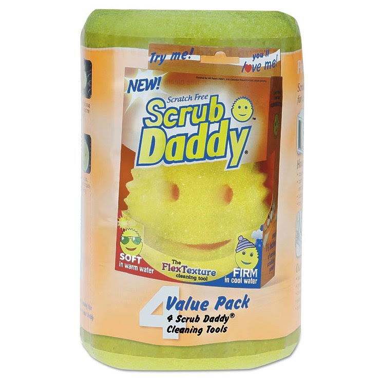 Scratch-Free Scrubbing Sponge, Yellow, Polymer Foam U846
