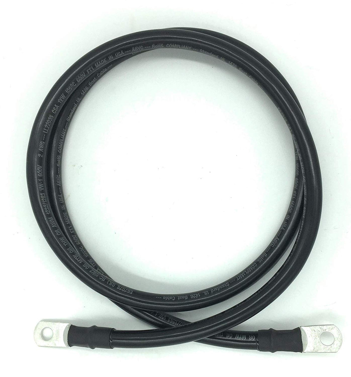 2 AWG Marine Grade Battery Cables with 3/8” Lugs K211