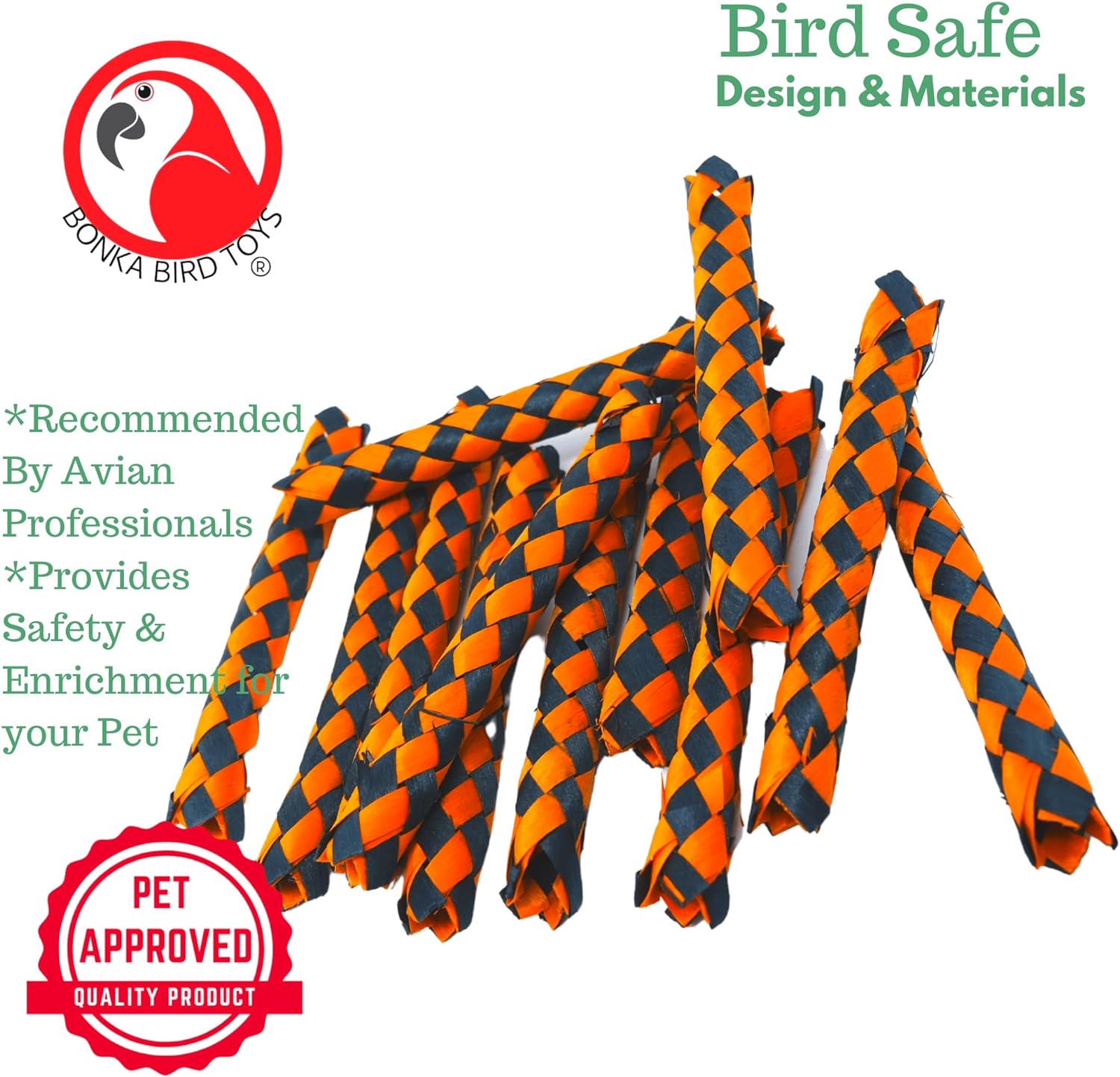 12 Finger Traps (5.50" X 0.75") Orange C550066