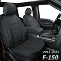 Faux Leather Seat Covers Full Set Black&Blue D501