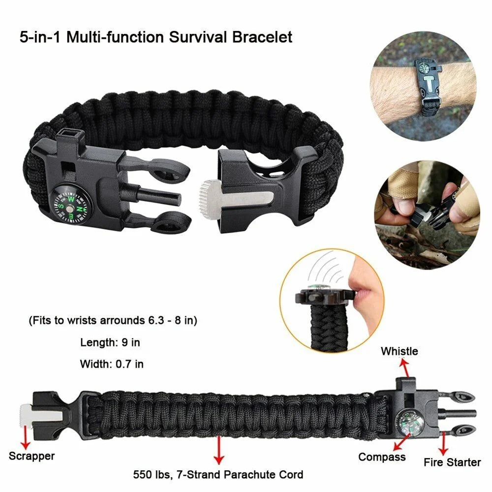 12-in-1 Survival Kit Outdoor Camping Gear C40631