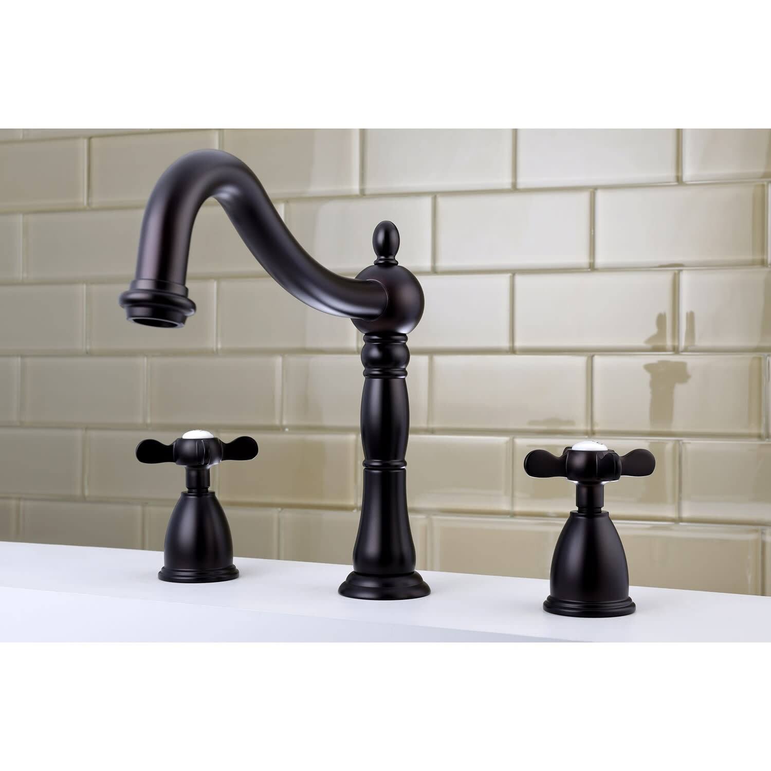 Chrome Roman Tub Filler with Cross Handle N503