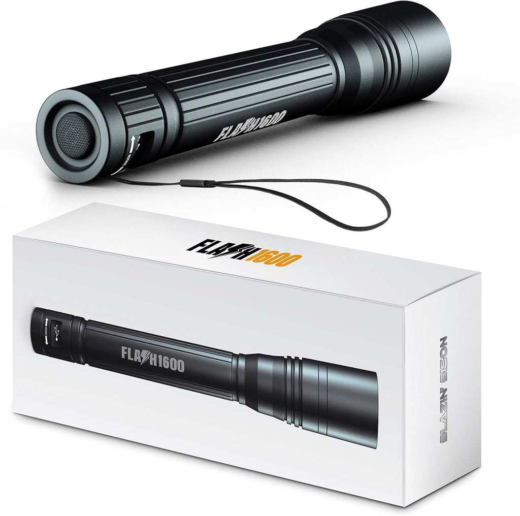 1600 Lumen Rechargeable LED Flashlight, Pack of 2 N119