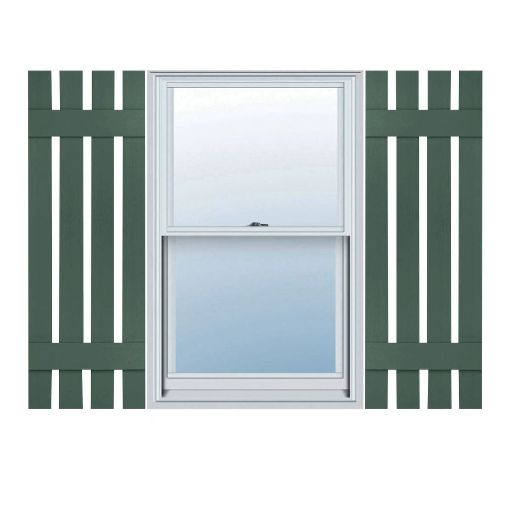 Forest Green Vinyl Board-n-Batten Shutters Z8380