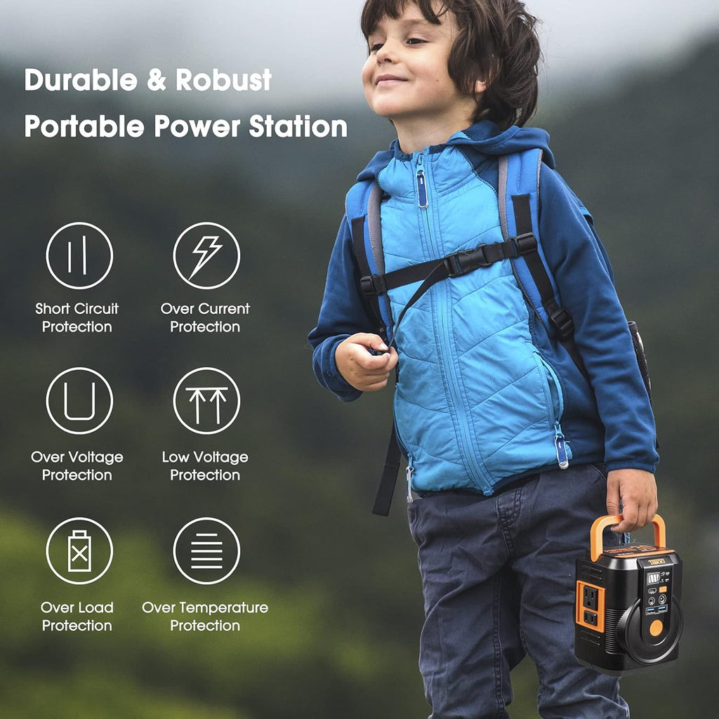 111Wh Portable Power Station with AC Outlet, USB Port, Lights O5127