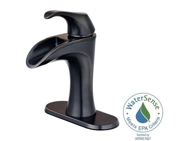 Brea 4 in. Centerset Single-Handle Bathroom Faucet in Tuscan Bronze E185901