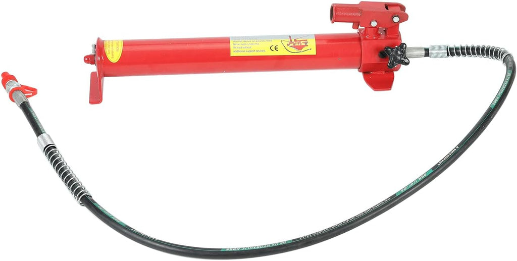 Red 20 Ton Porta Power Kit with 78.7 inch Oil Hose Hydraulic Ram U6638