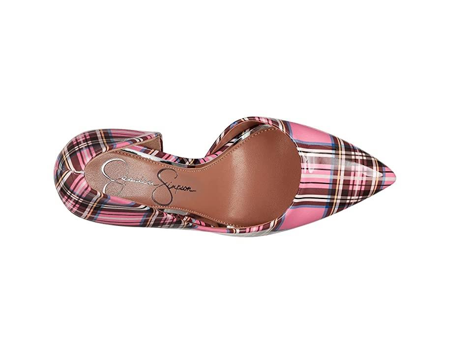 Plaid Print Patent D'Orsay Pumps F711