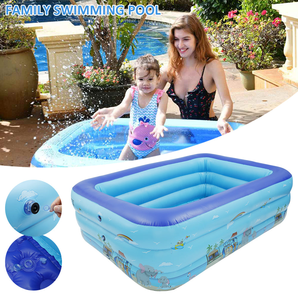 Inflatable Swimming Pool for Kids Adults Family L87712