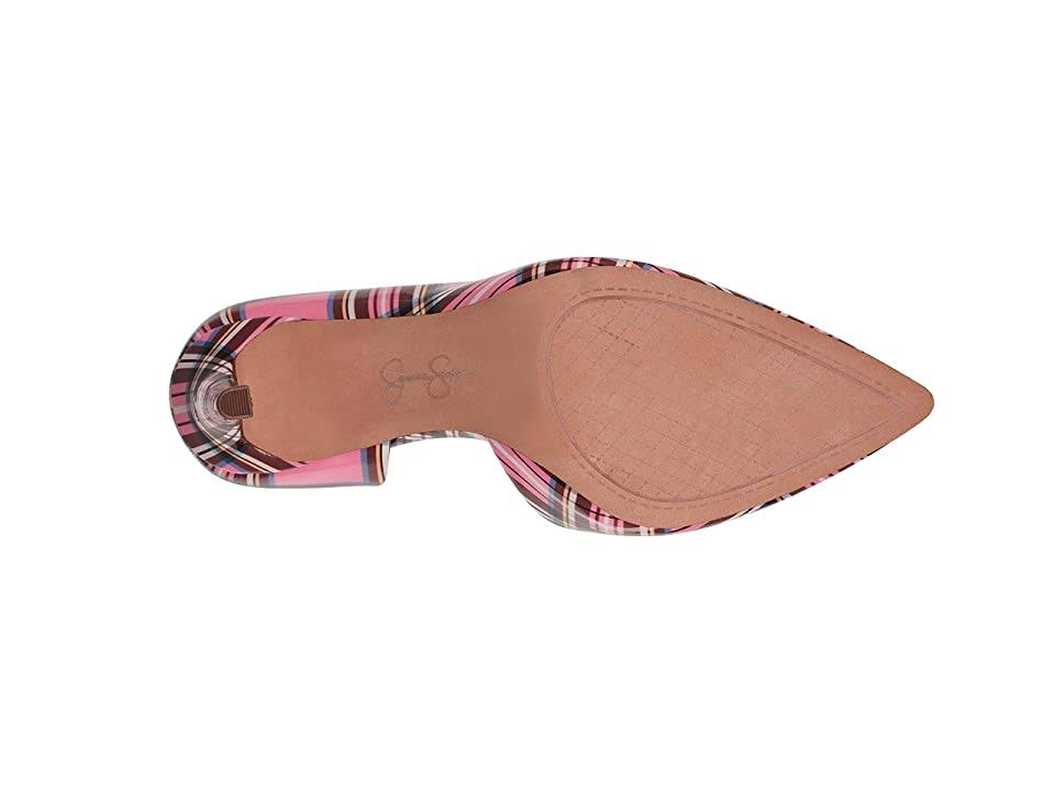 Plaid Print Patent D'Orsay Pumps F711