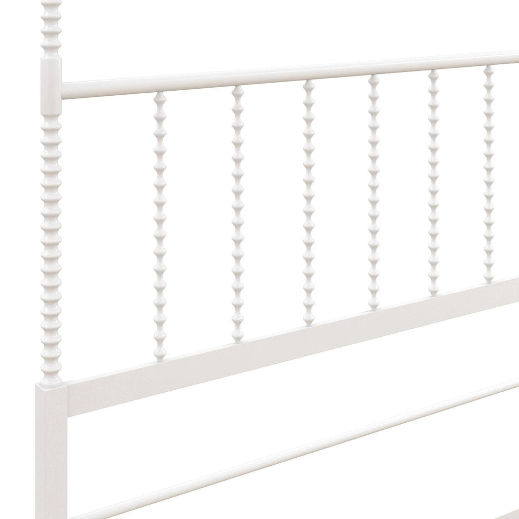 White Metal Canopy Bed V102139