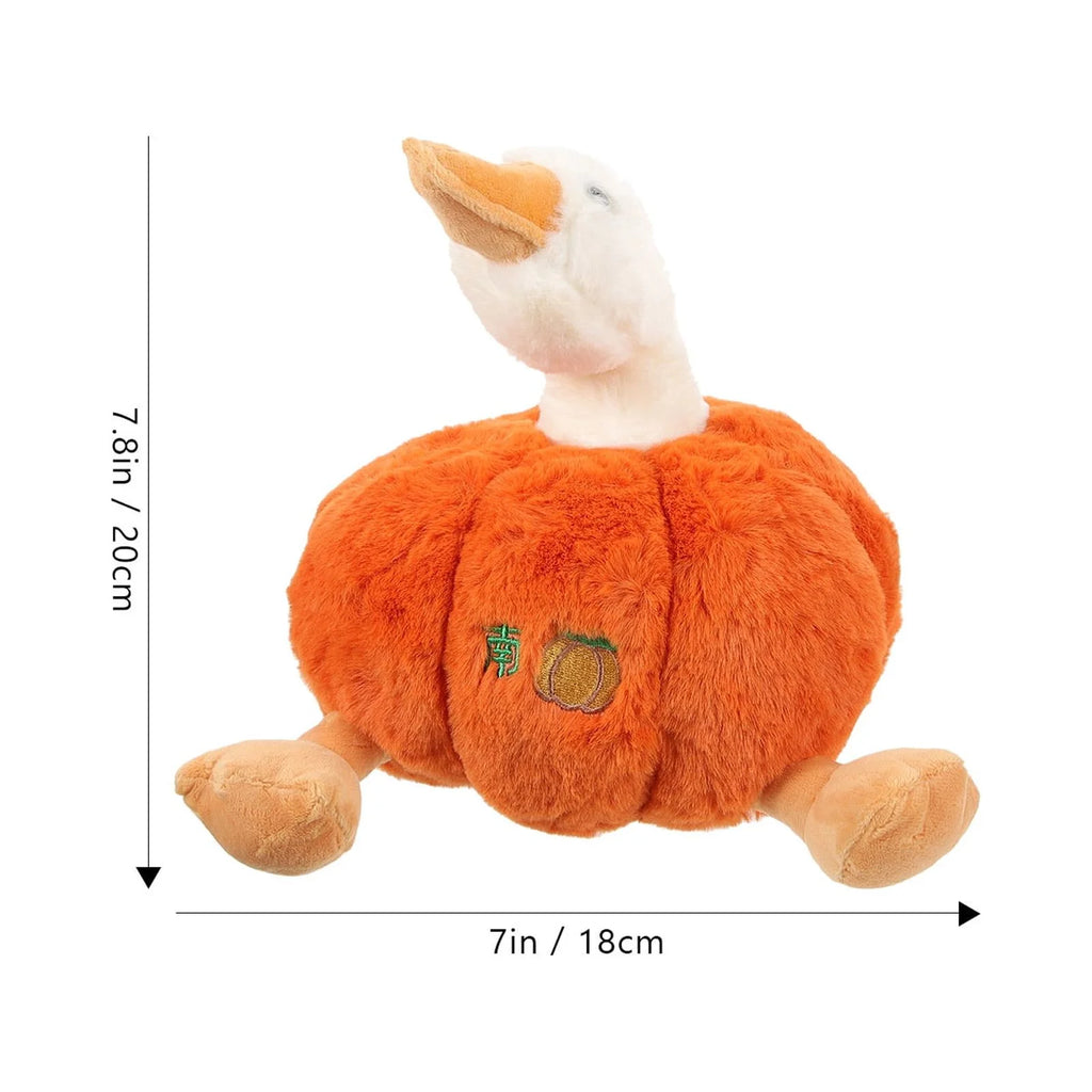 Plush Pumpkin Duck Stuffed Animal Doll P553