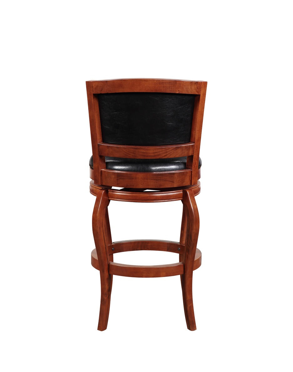 Cherry High Back Swivel Bar Stool M5499