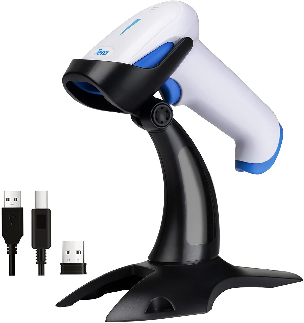 2D Wireless Barcode Scanner with Stand, Pack of 2 H691647