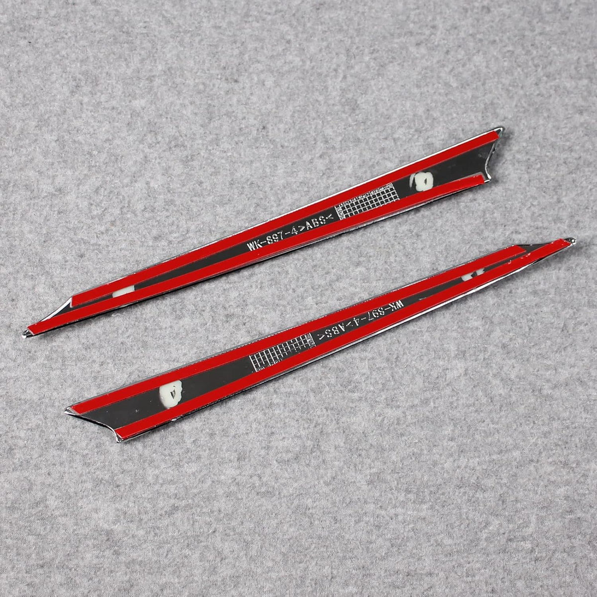 Chrome ABS Rear Trunk Lid Molding Trim Pack of 2 O77387