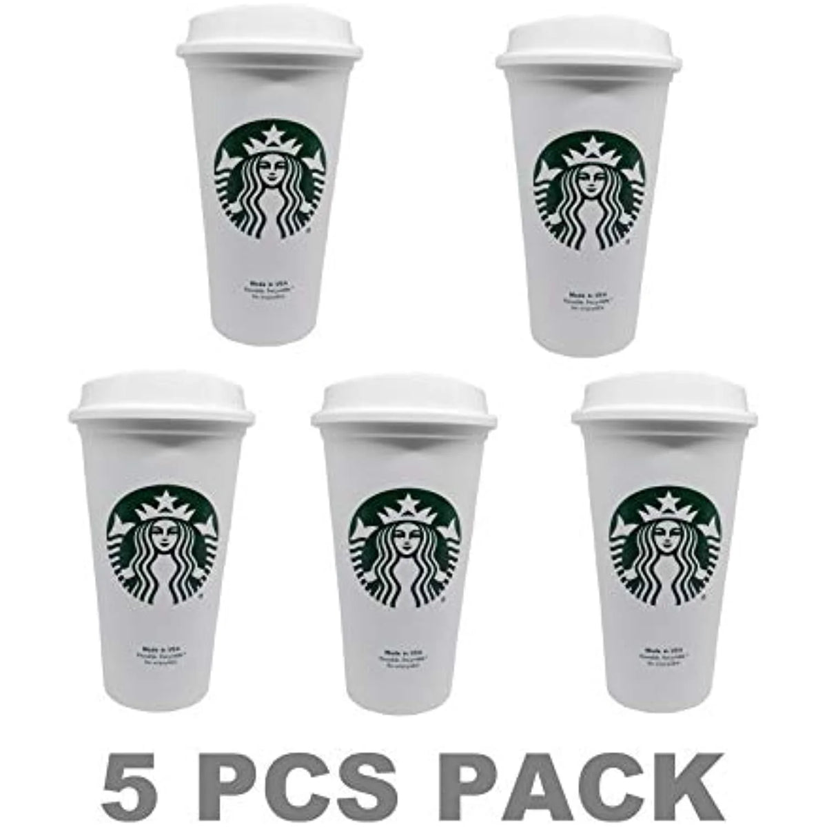 16 Oz Reusable Travel Cup 5 Pack F788475