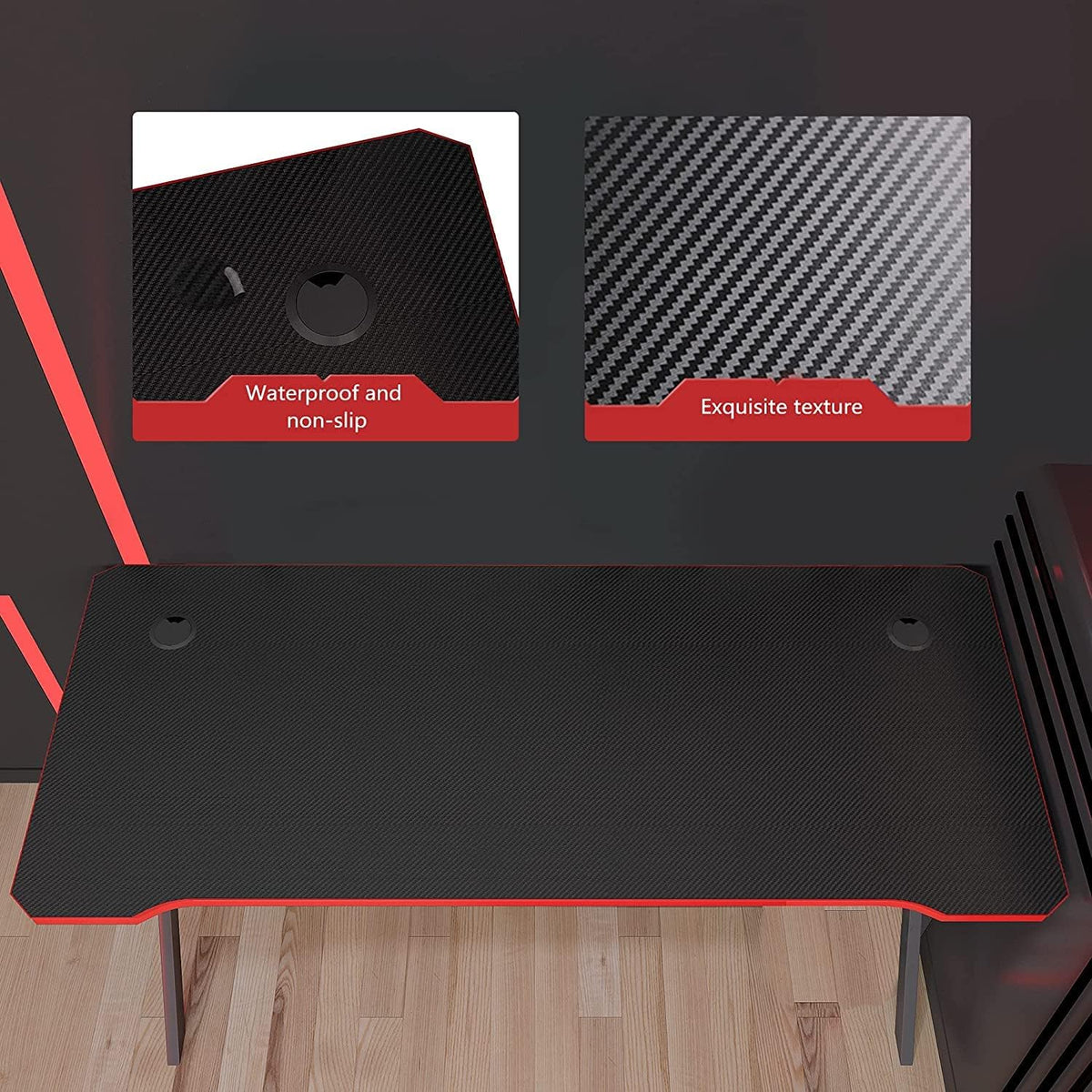 Carbon Fiber Surface Gaming Desk G11620