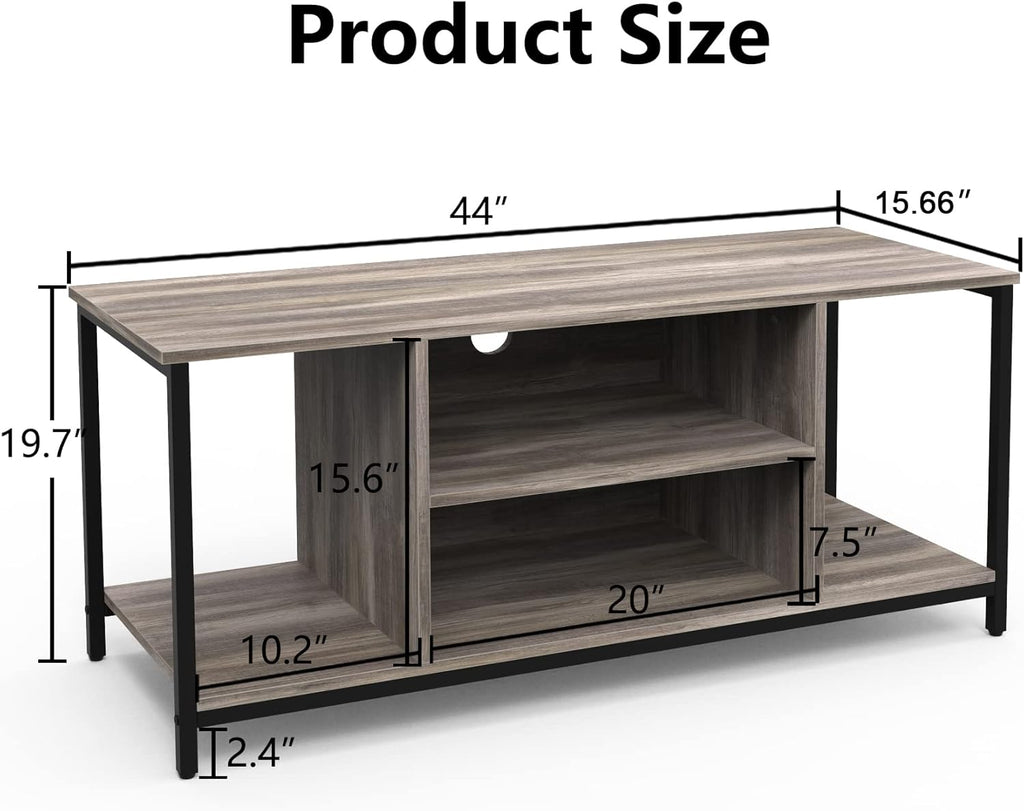 Gray 2 Tier TV Stand for 55 inch TV N3051