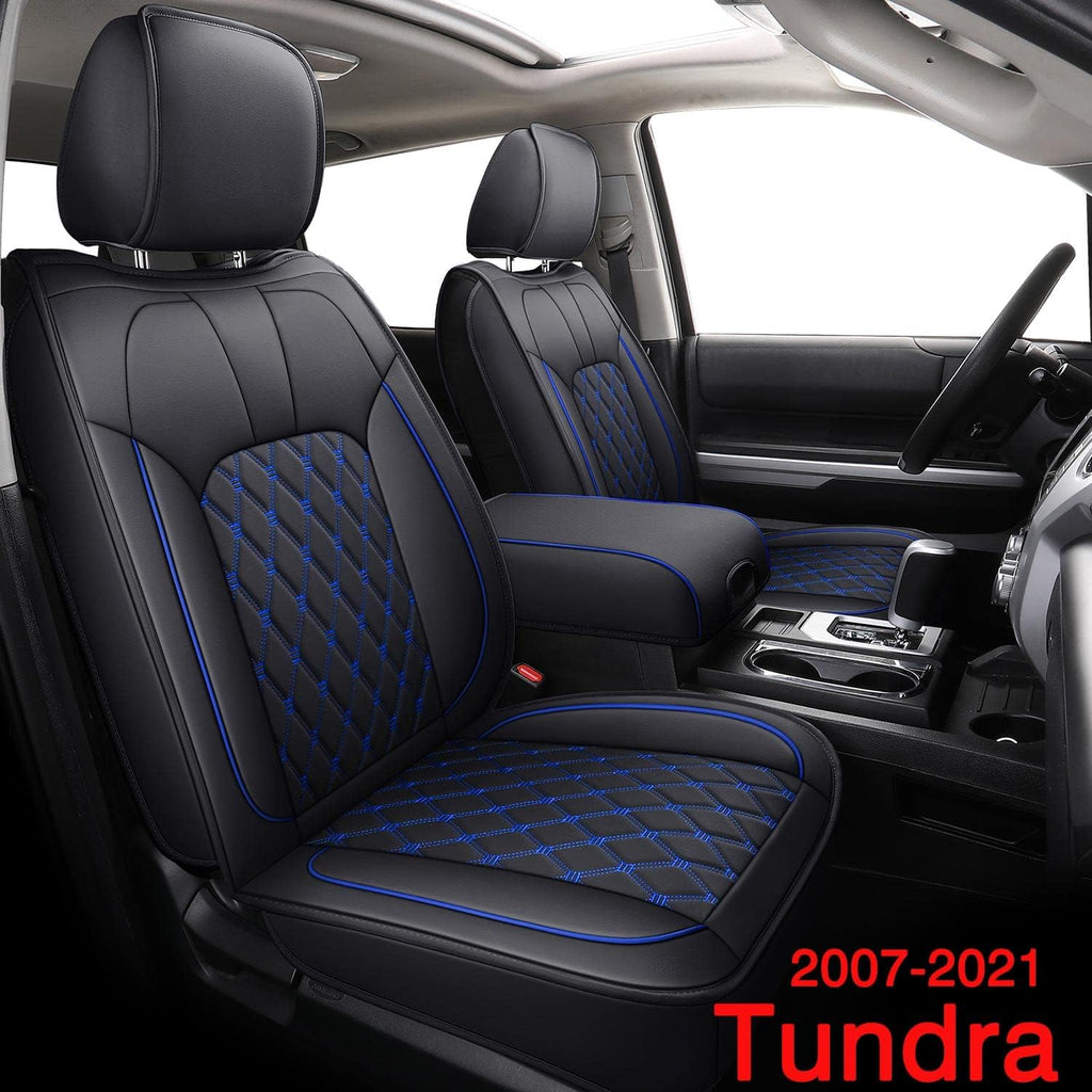 Black Water Proof Faux Leather Front Car Seat Covers R2178