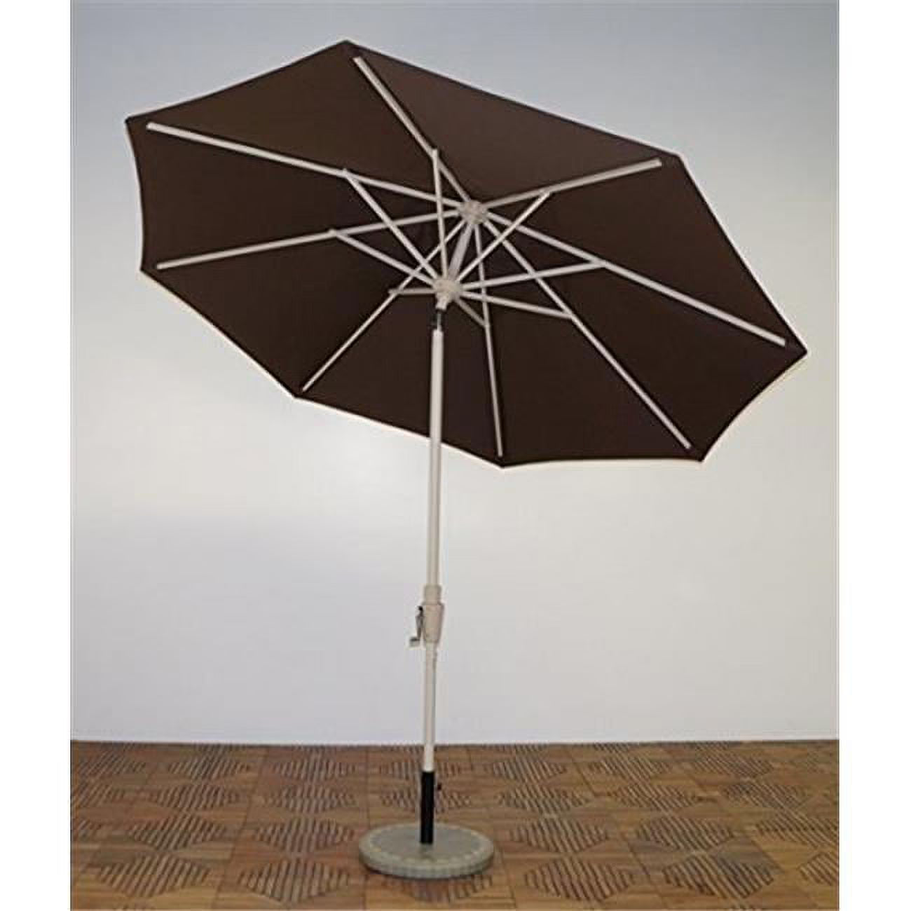 9 ft. x 8 Rib Market Umbrella with Kona Brown Canopy W462