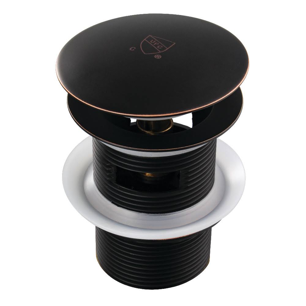 Naples Bronze Toe-Touch Tub Drain with Overflow Z942384