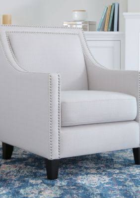 Ivory Nailhead Accent Chair Z628165