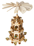 Wooden Christmas Pyramid 18 Inches 3 Tier Carousel L68595
