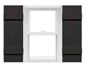 4 Board and Batten Joined Vinyl Shutters (1 Pair) 14 x 43 Musket Brown N168