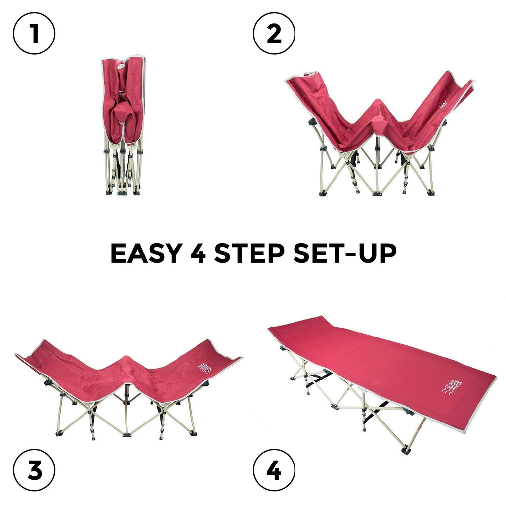 Folding Camp Cot with Carry Bag H51117