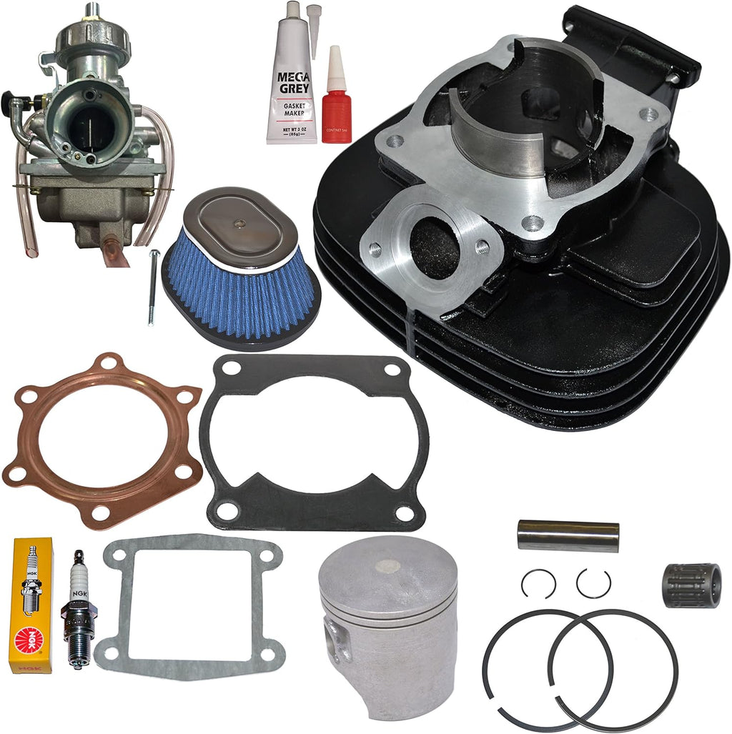 Cylinder Carburetor Air Filter Cleaner Top End Kit Set Fits Yamaha Blaster 200 YFS200 G4539