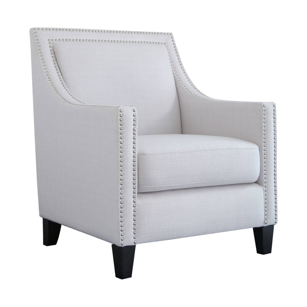 Ivory Nailhead Accent Chair Z628165