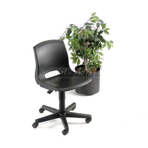 Black Plastic Office Chair U24672
